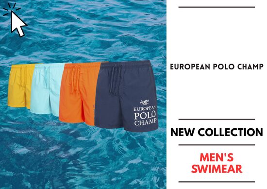 EUROPEAN POLO CHAMP SWIMWEAR COLLECTION WITH SIZE RANGE FROM 4,66 € / PIECE